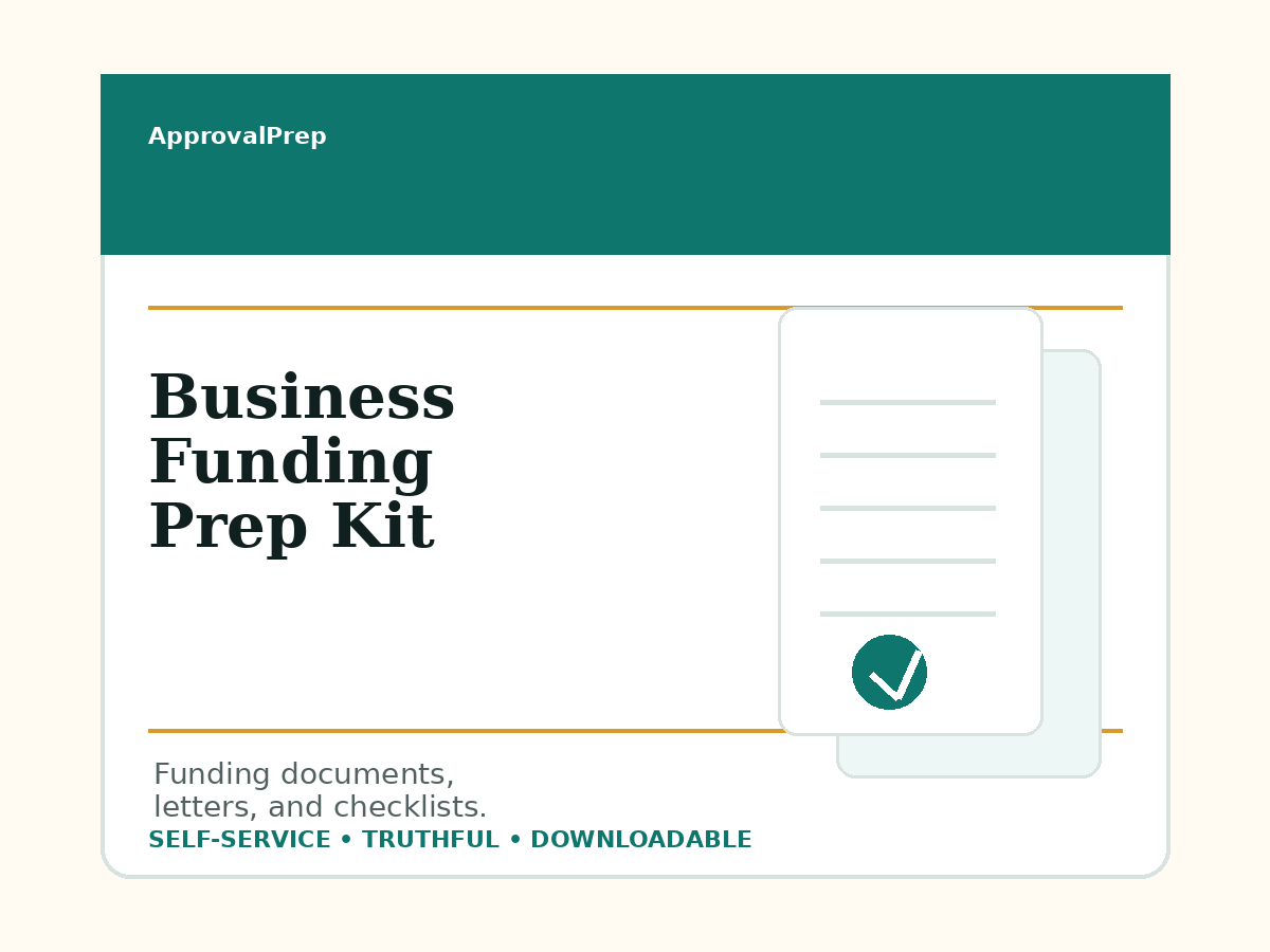 Business Funding Prep Kit product preview