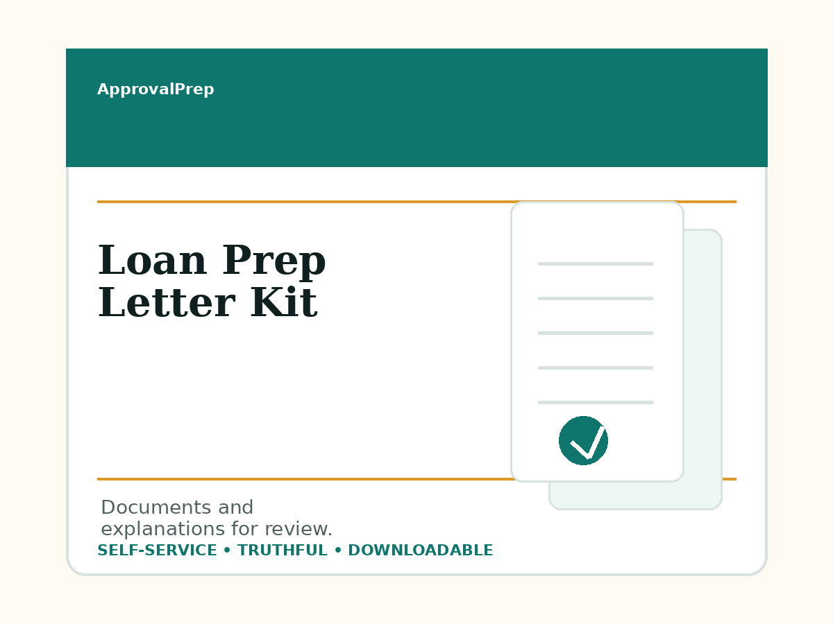 Loan Prep Letter Kit product preview